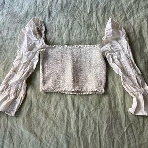 Reformation cinched top